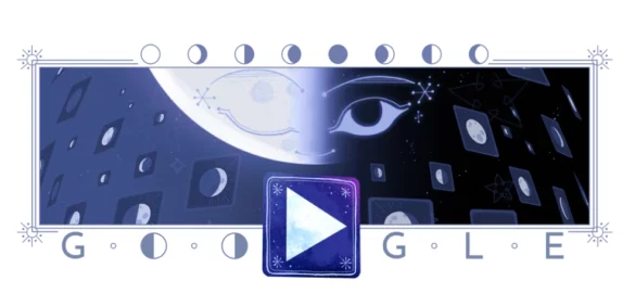 Google Doodle - Moon October